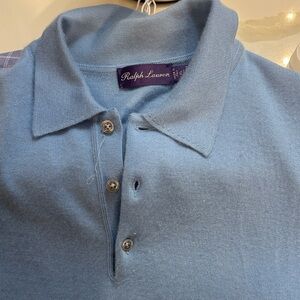 Ralph Lauren purple label Light Blue Men's Polo Shirt
